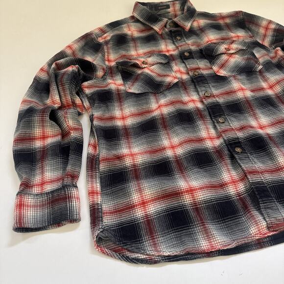 Pendleton Burnside Flannel Shirt Mens XL Flap Pockets Plaid EUC Collared - Picture 2 of 8